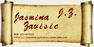 Jasmina Zavišić vizit kartica